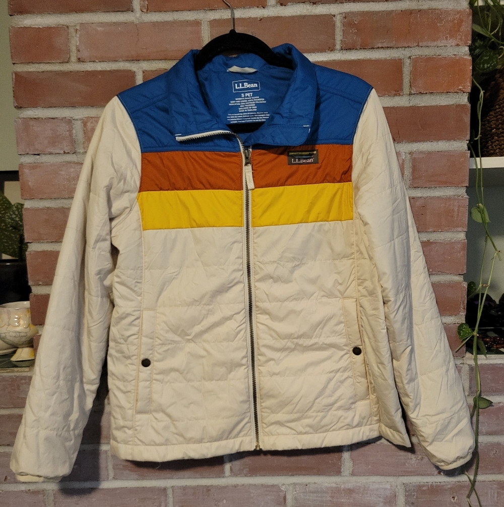 L.L. Bean Womens Colorblock Puffer
